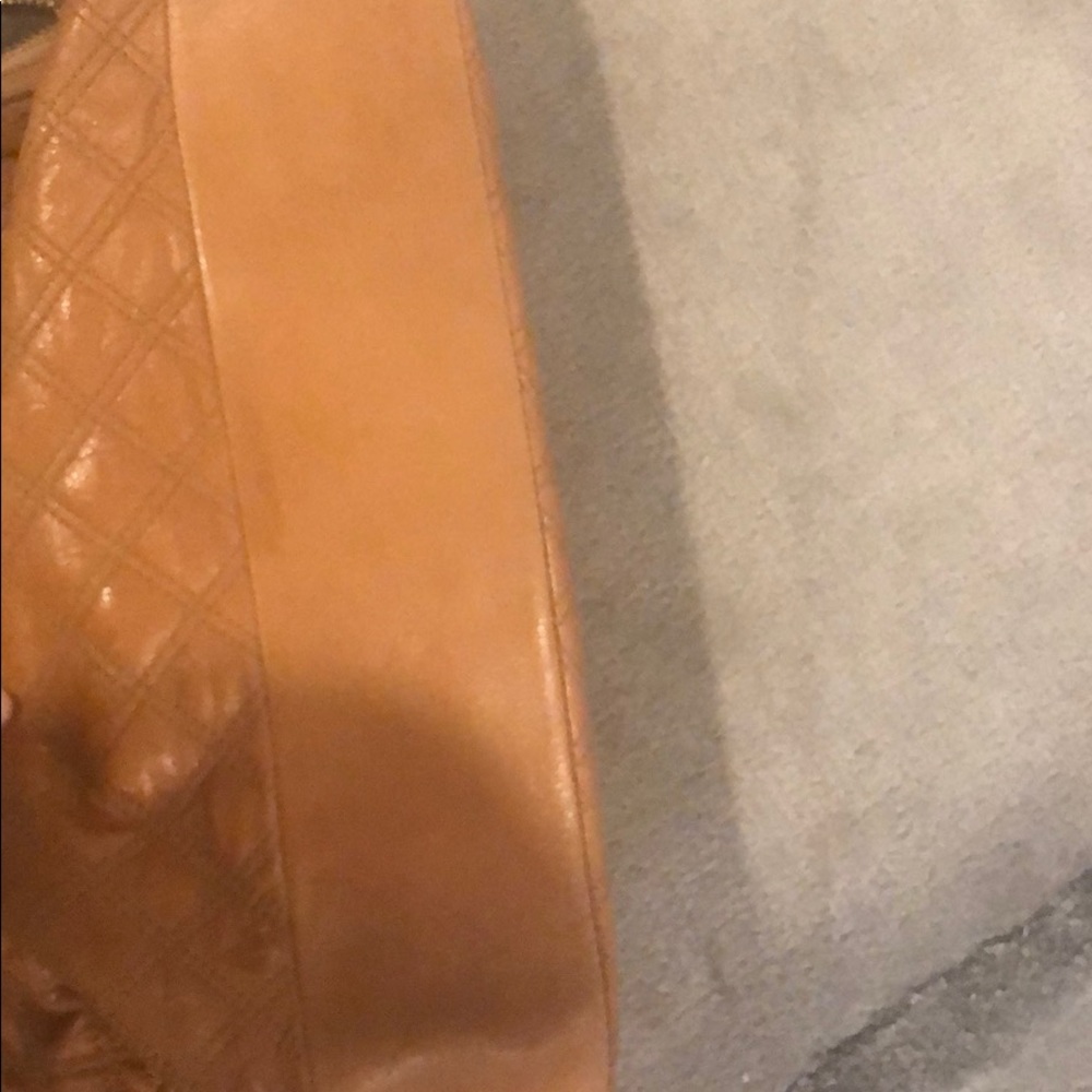 Marc Jacobs Quilted Leather Tote in Cognac Brown with Gold Hardware - Picture 8 of 12